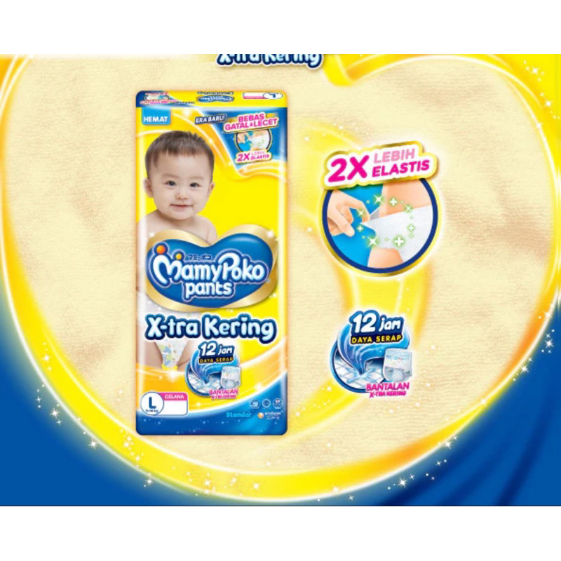 Pampers Mamypoko ukuran L 1 karton