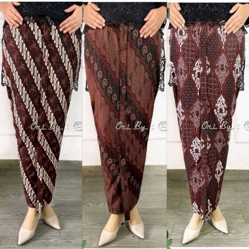 Rok Batik Wiru Span Premium Jumbo L XL XXL XXXL | Rok Batik Bawahan Kebaya