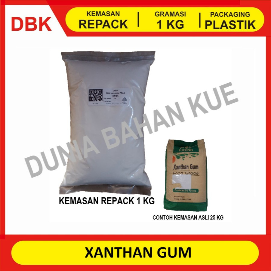 

XANTHAN GUM / XANTAN GUM / PENGENTAL FOOD GRADE - REPACK 1 KG