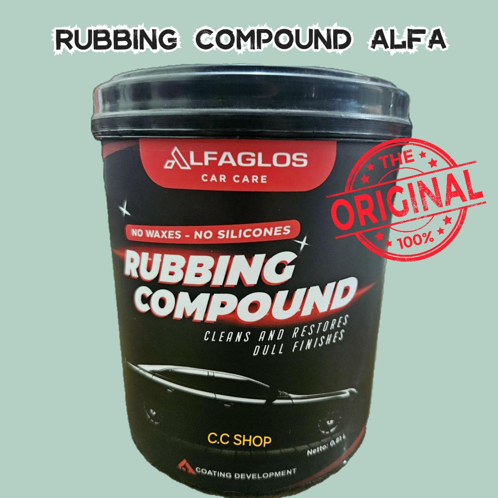 Alfaglos Rubbing Compound 1KG NETTO 0.81L / Kompon Mobil Motor Alfa 1 kg / Compound ALF Penghilang b