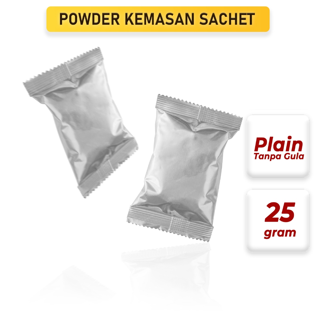 

Powder Kemasan Sachet 25 Gram, Bubuk Minuman Kemasan Per 1 Porsi Praktis