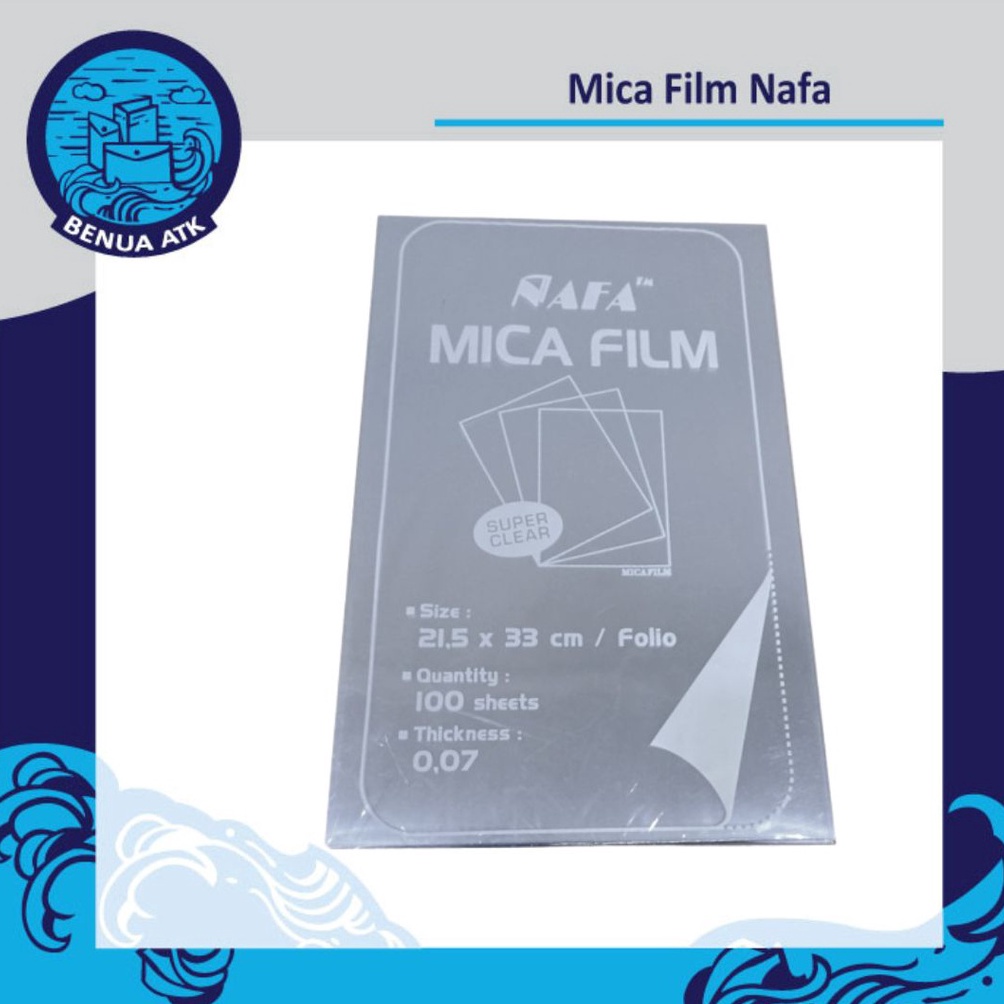 

KODE A62K Mika Jilid Plastik Mica Film Transparant Folio NAFA MFF