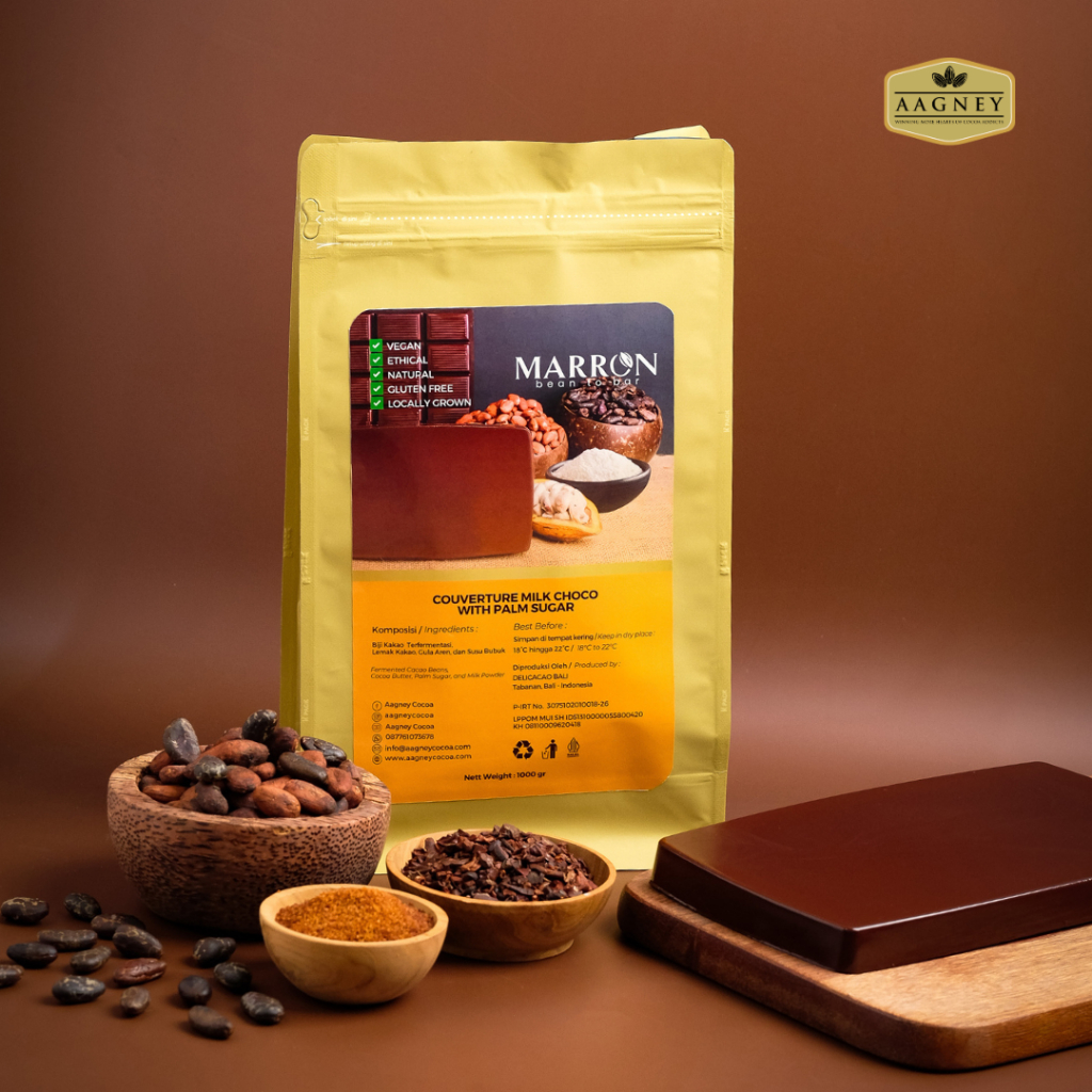 

Couverture Block Milk Chocolate with Palm Sugar - Delicacao Bali