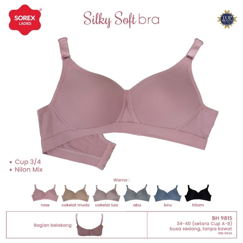 BH SOREX 9815 /BRA TANPA KAWAT SILKY SOFT