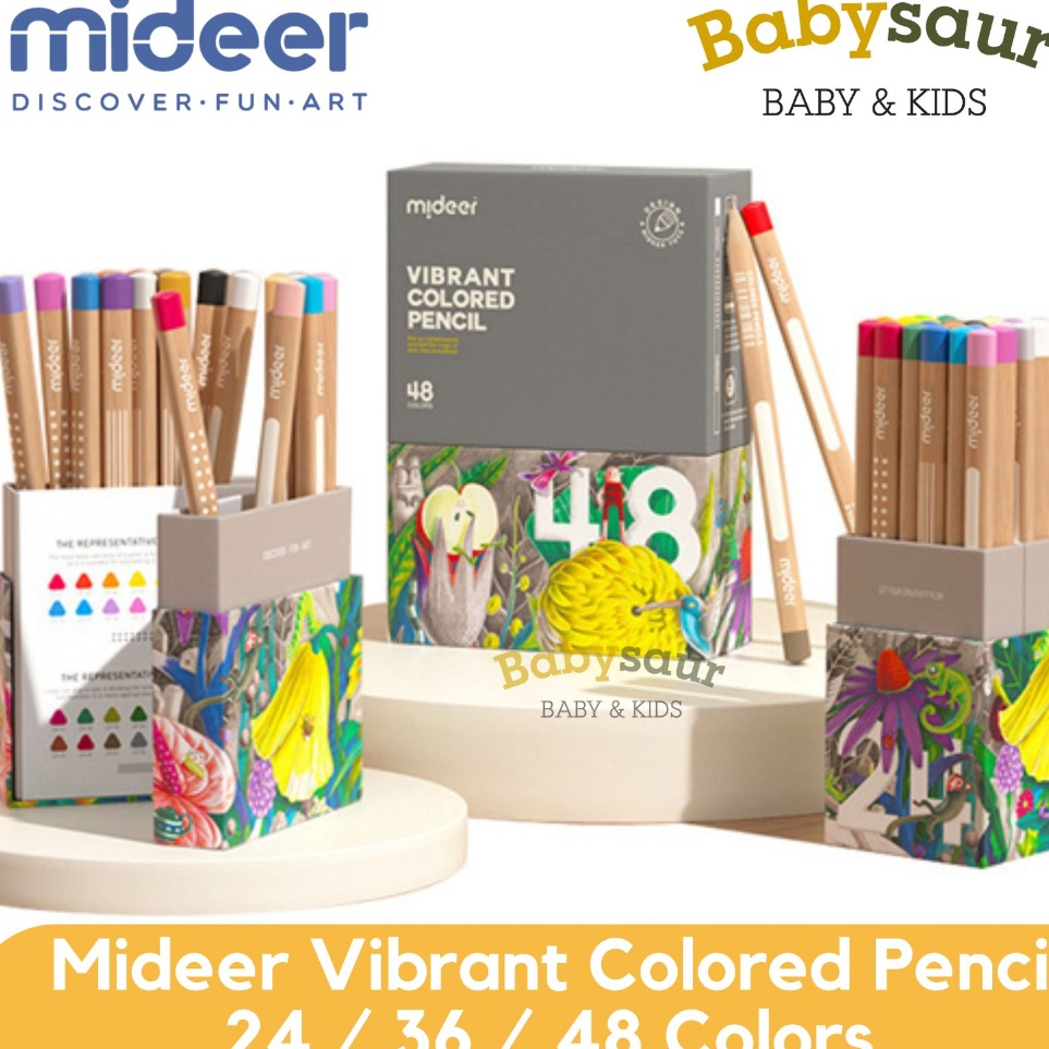 

KODE Q82J Mideer Premium Vibrant Color Pencil Pensil Warna Alat Mewarnai Anak