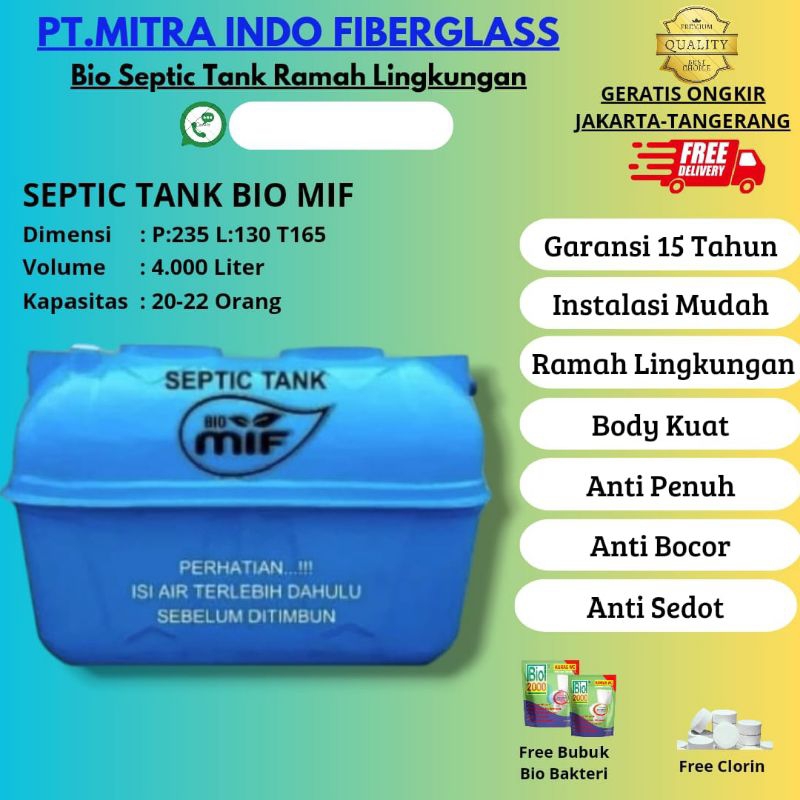 Septic tank 4000L biomif
