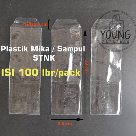 

KODE I98L Plastik STNK PVC Sampul PVC Cover STNK uk 85 x 23 ISI 1 pcs