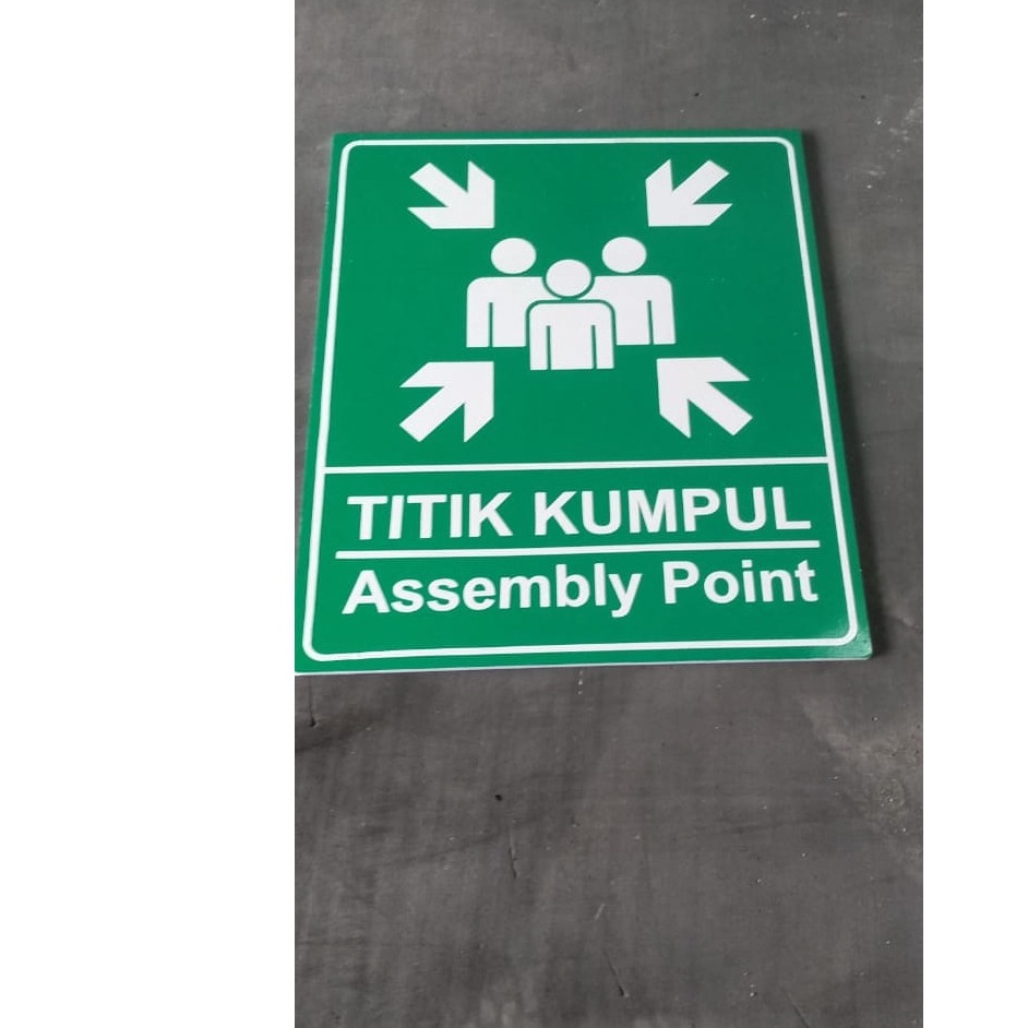 

KODE C14W Akrilik sign titik kumpul 3x25