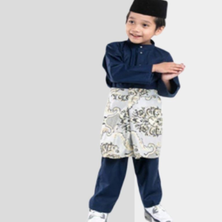 KODE X17N Baju Melayu Kurung anak Laki Laki 112 tahun