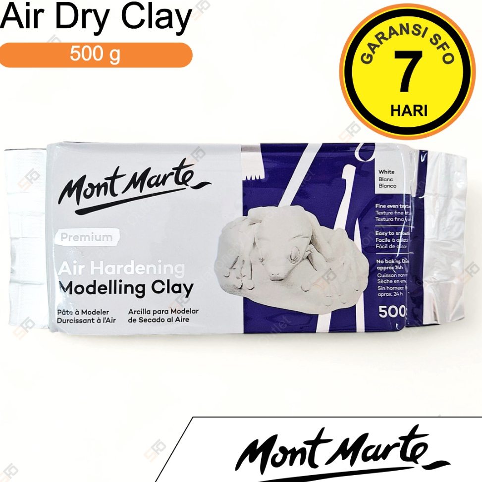 

KODE C2H Modelling Clay Mont Marte 5 gram tanah liat putih air das 5g SFO Semarang Official