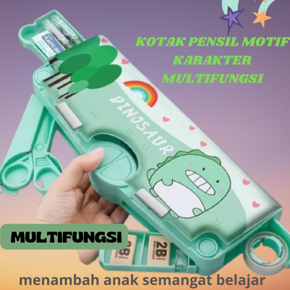 

KODE V47C SkyloKotak Pensil Motif Karakter Multifungsi Premium Tempat Pensil Serbaguna