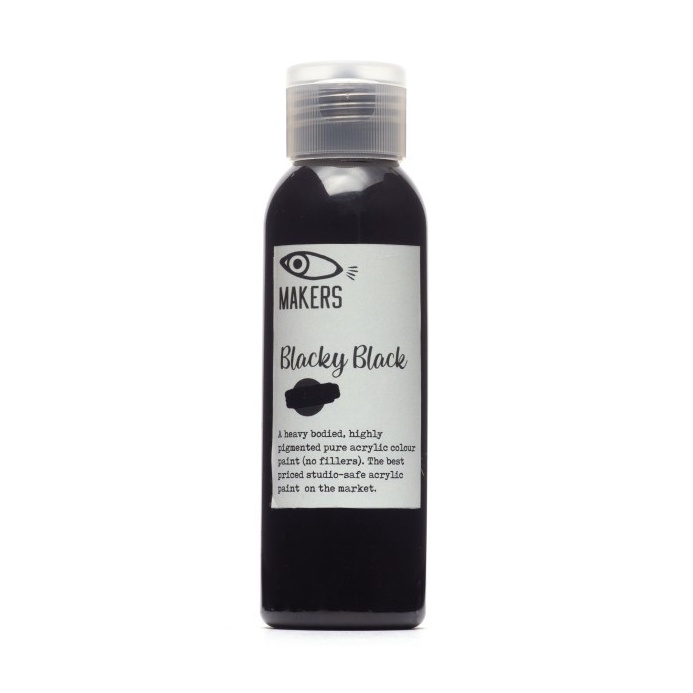 

KODE Y93B Blacky Black Acrylic Paint 1ml by MAKERS