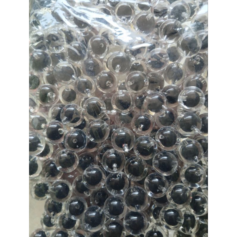 450gr mote manik 16mm hitam  isi 1 pon