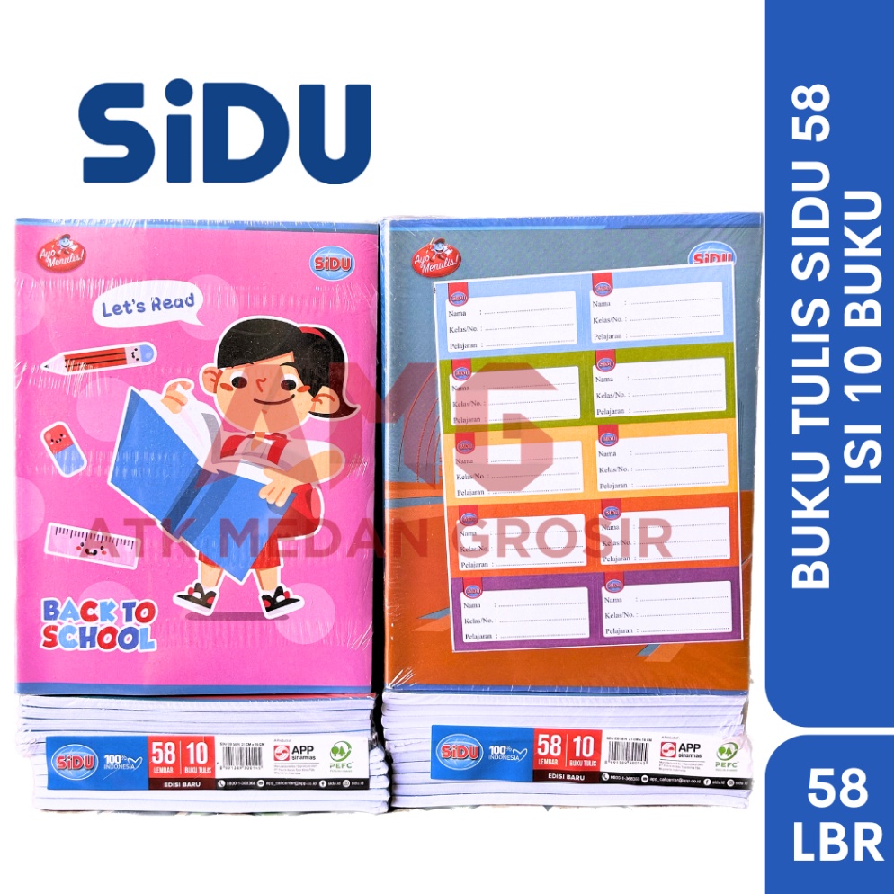 

KODE G16X BUKU TULIS ISI 58 LEMBAR SINAR DUNIA SIDU ISI 1 BUKU PER BUNGKUS