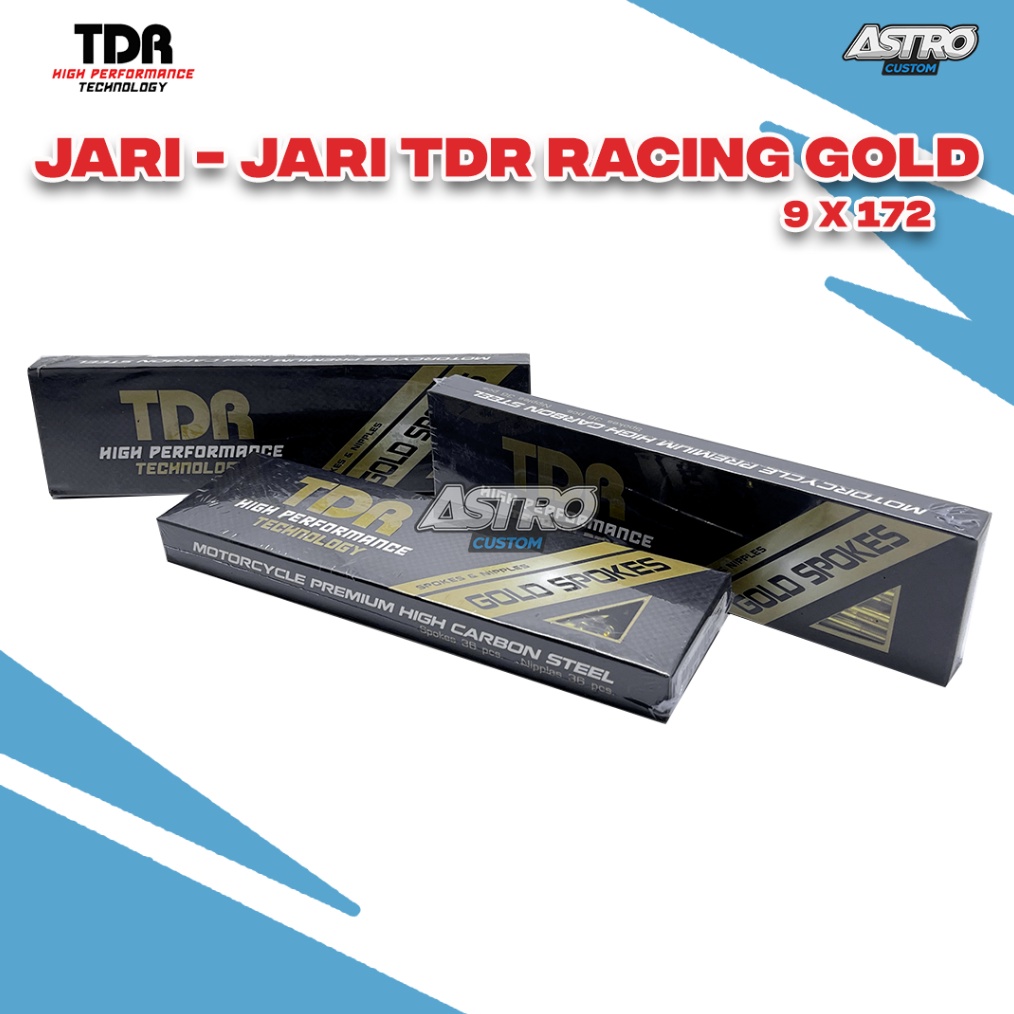 PROMO  JariJari TDR GOLD Ukuran 172 Motor Honda Bebek Ring 17 Supra 125 Smash Shogun Ruji Velg
