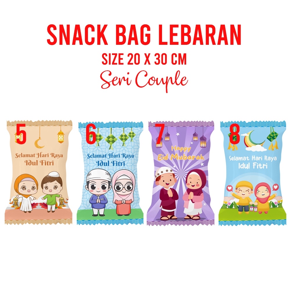 

BOMBASTIS Snack Bag Lebaran Bentuk Snack Permen Karakter Muslim Hari Raya Idul Fitri Eid Mubarak