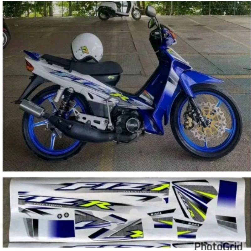 STRIPING VARIASI FIZR 2004 BIRU CUSTOM