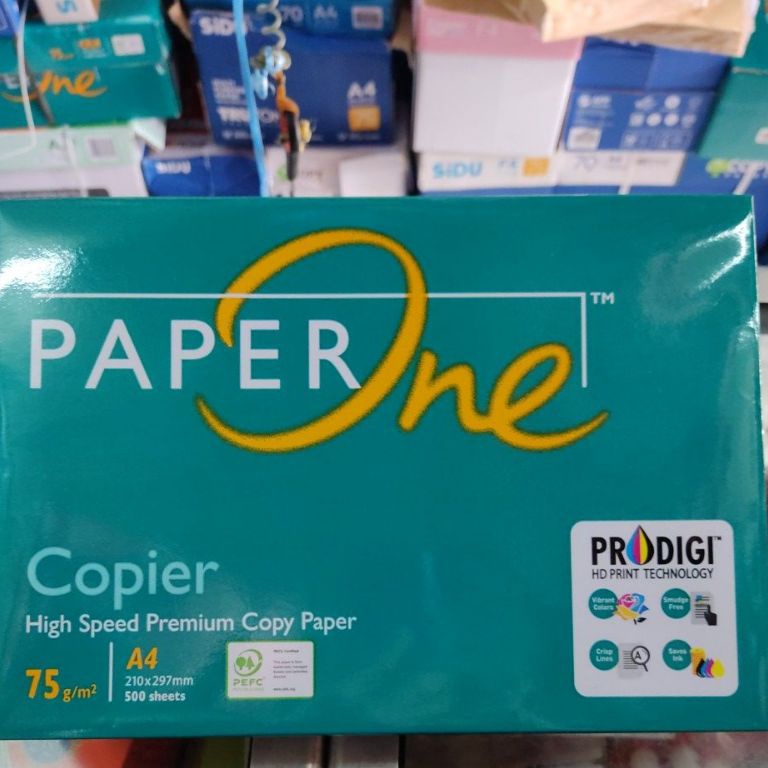 

KODE K4I Kertas A4 75 GSM Paper one isi 5 Rim