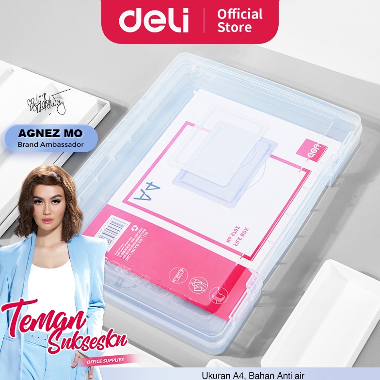 

KODE M6N Deli Box File Box Penyimpan Kertas File Dokumen Transparant 572