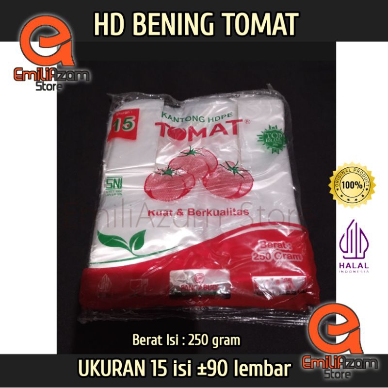 HD Tomat ukuran 15 dan ukuran 24 / kantong HDPE tomat 250g