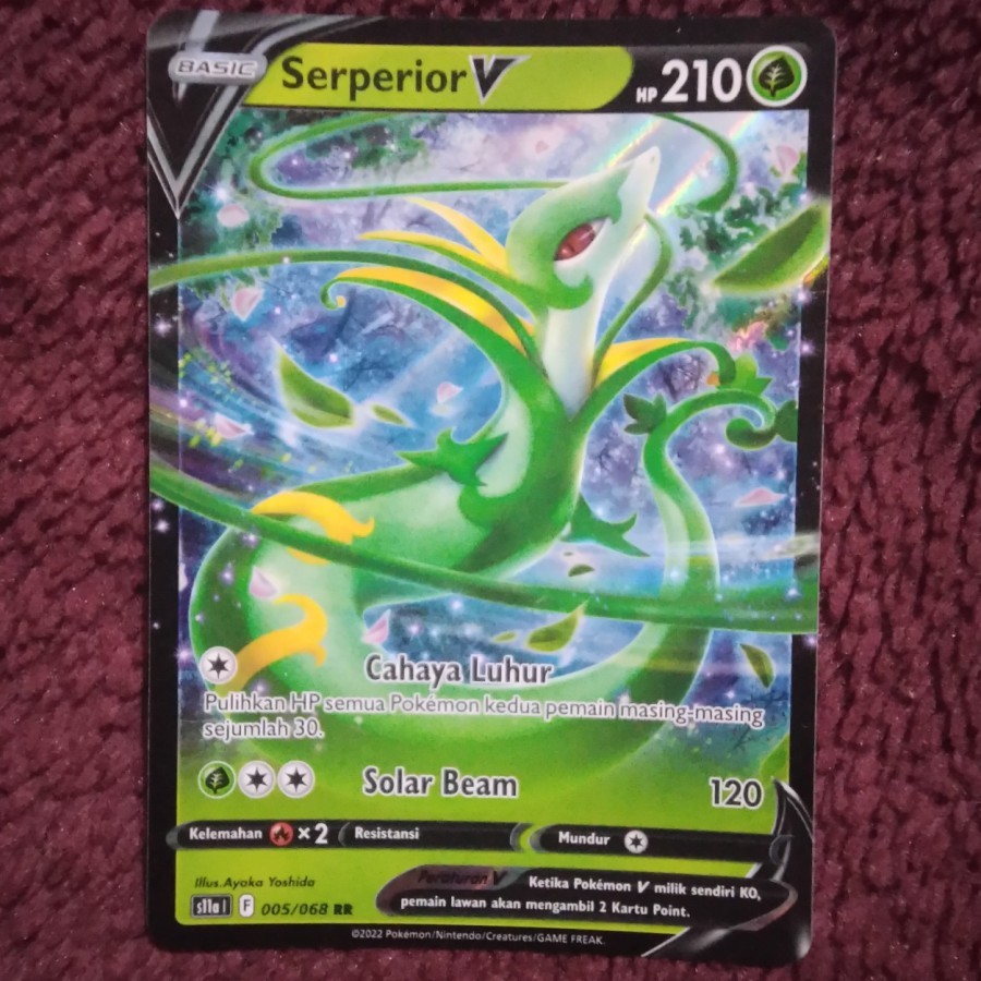 Serperior V RR s11a - Pokemon TCG Indonesia foil holo