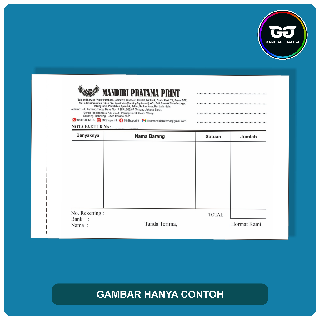 

CETAK NOTA SURTA JALAN CUSTOM UKURAN POLIO A4 1ply 2ply 3ply CETAK NOTA CUSTOM NAMA