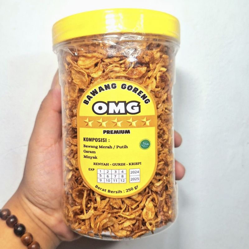 

BRAMGOR | Bawang Goreng Solo PREMIUM A++ asli 100% tanpa tepung | 250gr