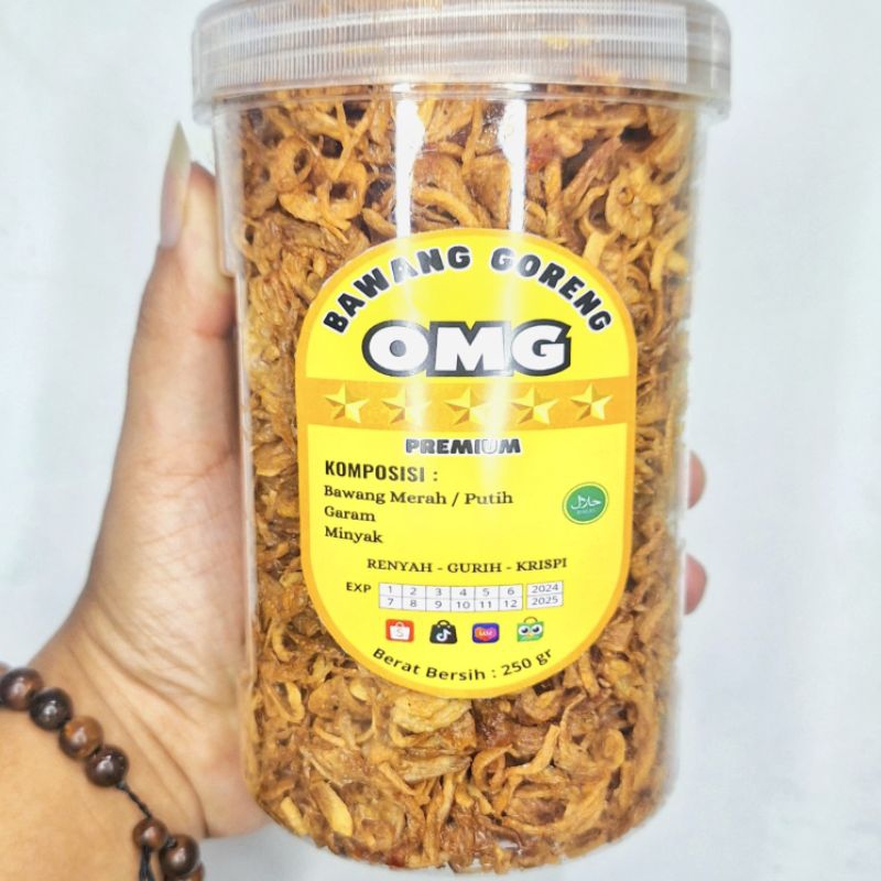 

BRAMGOR | Bawang Goreng PEDAS Solo PREMIUM A++ asli 100% tanpa tepung | 250gr