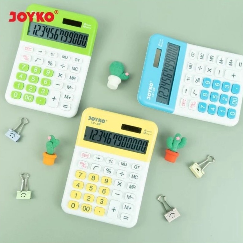 

EKSKLUSIF Kalkulator JOYKO CC36 12 Digit Desktop Calculator Kalkulator Meja CC 36