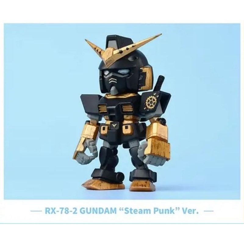 G01-001 Gundam RX-78-2 Steam Punk Ver. Shield QMSV Mini Rainbow Ville Action Figure Open Box Confirm