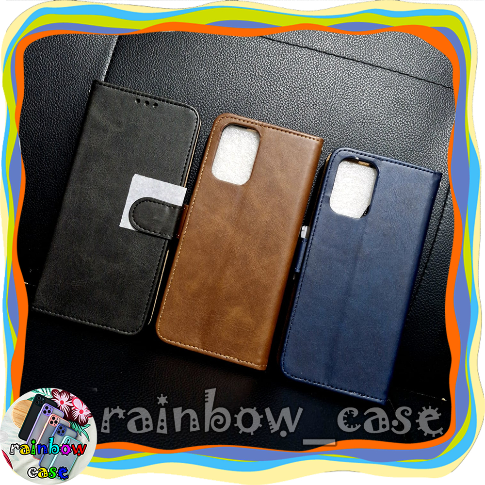 XIAOMI REDMI NOTE 10 4G / 10S / M5S CASE FLIP LEATHER DOMPET LIPAT