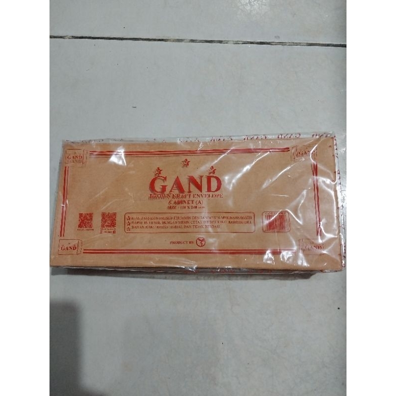 

AMPLOP COKLAT KABINET 110 x 240 mm