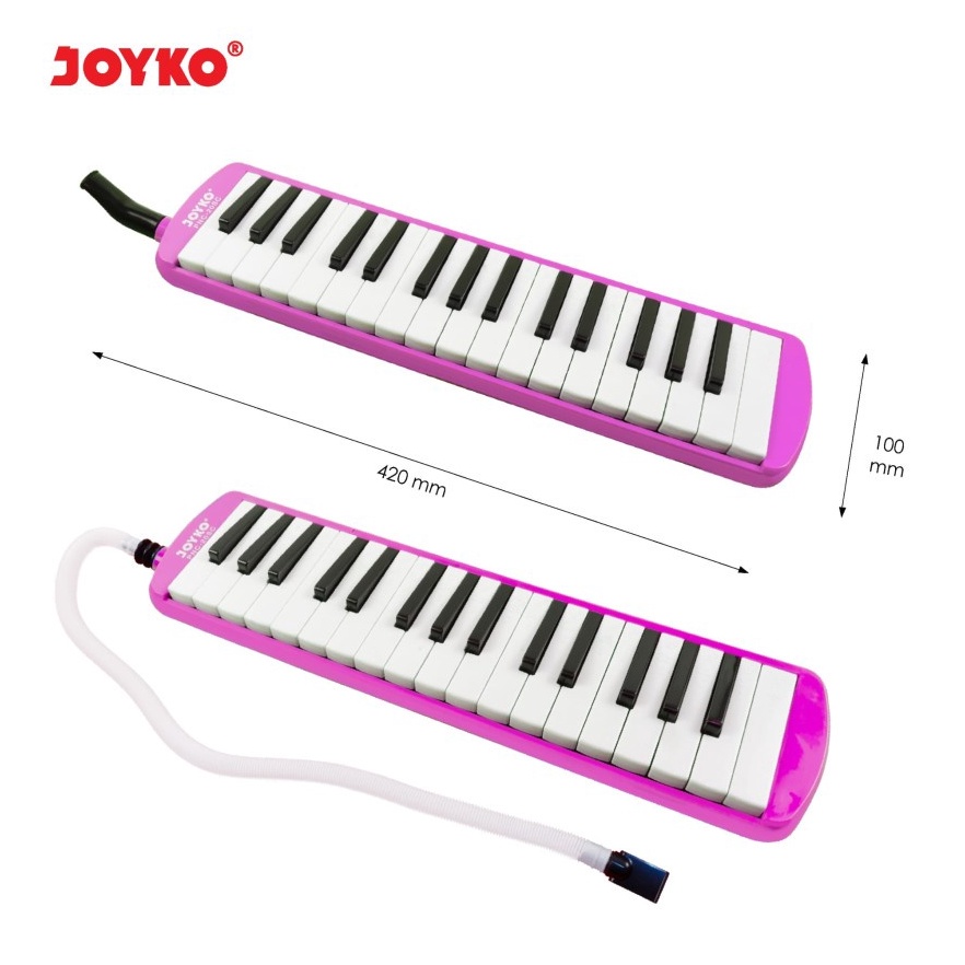 SPONTAN Pianika JOYKO PNC21SC Warna PINK  Pianica Tiup Soft Case Model Mirip YAMAHA