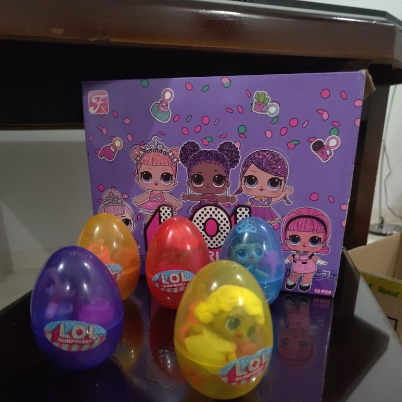 TERMURAH JUAL MAINAN EGG SUPRISE LOL ANAK, VERSI BAGUS IMPORT CHINA DETAIL LENGKAP