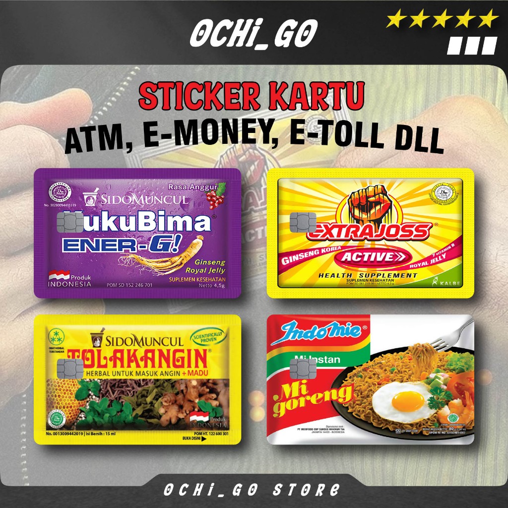 

Stiker Kartu Atm Garskin Skin Card Sticker Pelindung Kartu Atm Motif Indomie Kukubima Extra Joss Tolak Angin Stiker Bca | Bri | Mandiri | Debit | Credit | E-money | Flazz ( Vinyl )