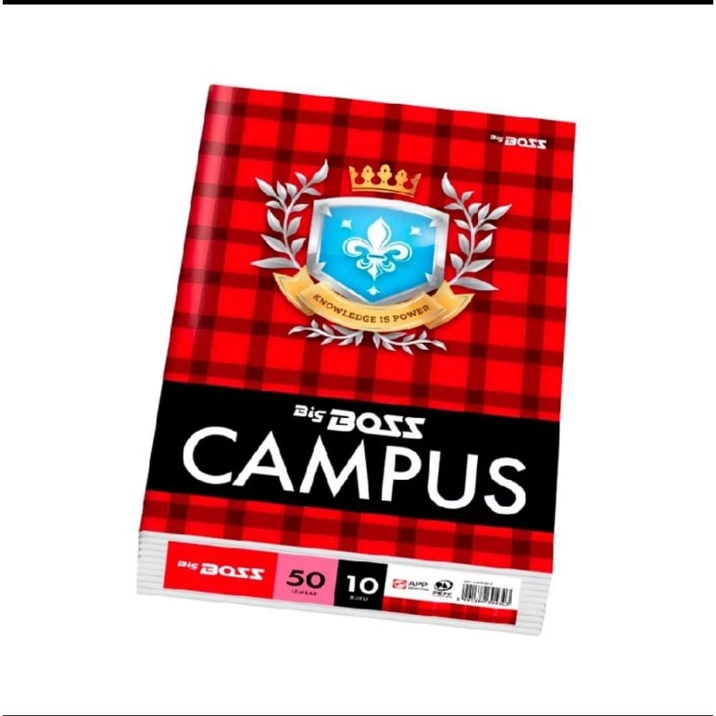 

BUKU TULIS CAMPUS 50 LEMBAR BOXY(10pcs)/ BUKU TULIS BIGBOS CAMPUS