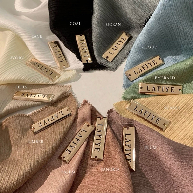 [READY STOCK] Lafiye Premium Textured Silk Pashmina