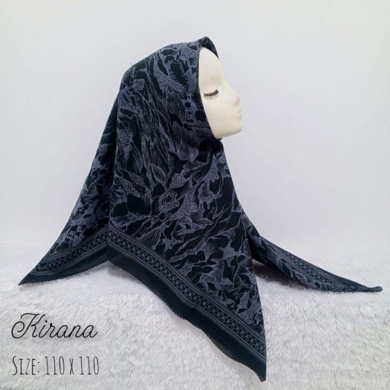 NUANSA HITAM hijab segiempat denay voal motif semarang