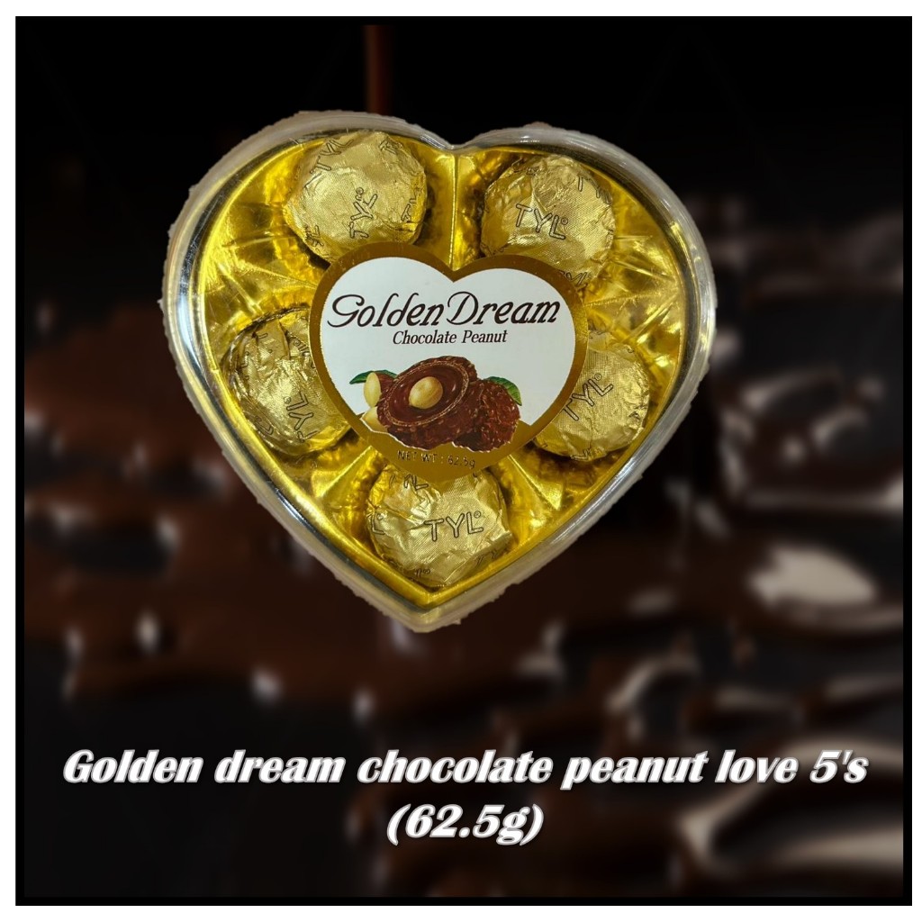 

Golden dream chocolate peanut love 5's (62.5g)