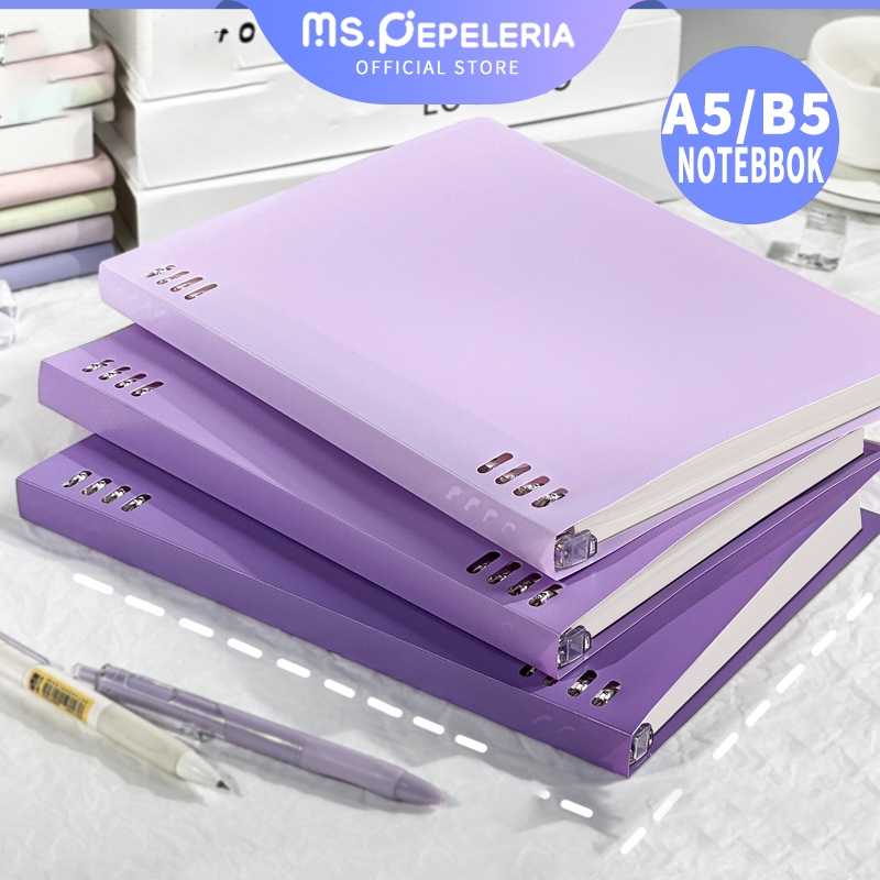 buku tulis sekolah/Notebbok Buku Binder A5 B5 /buku tulis binder/notebook binder aesthetic-Ms.Pepele