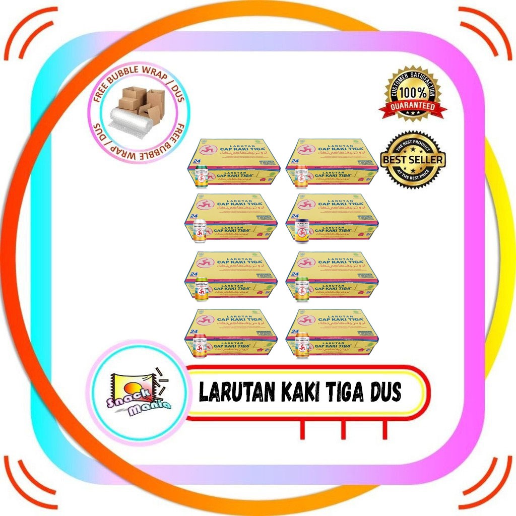 

Larutan Cap Kaki Tiga Leci Jeruk Strawberry Melon Anggur 320 ml x 24 pcs DUS Kaleng