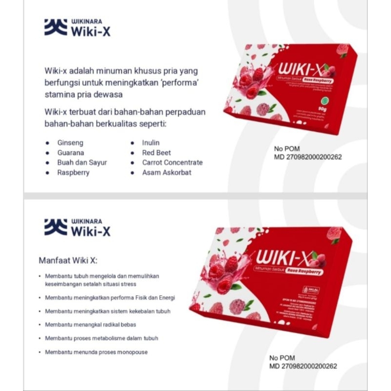 

wikis x minuman serbuk herbal dengan rasa raspberry