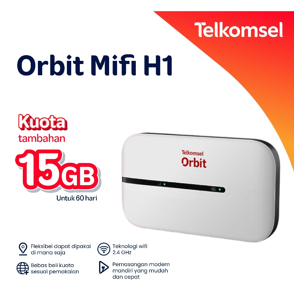Modem telkomsel Wifi Orbit mifi H1