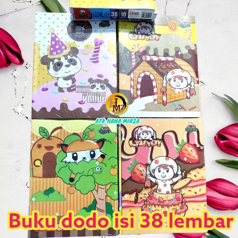 

Buku dodo isi 30 dan 38 lembar 1 pak(10 buku)