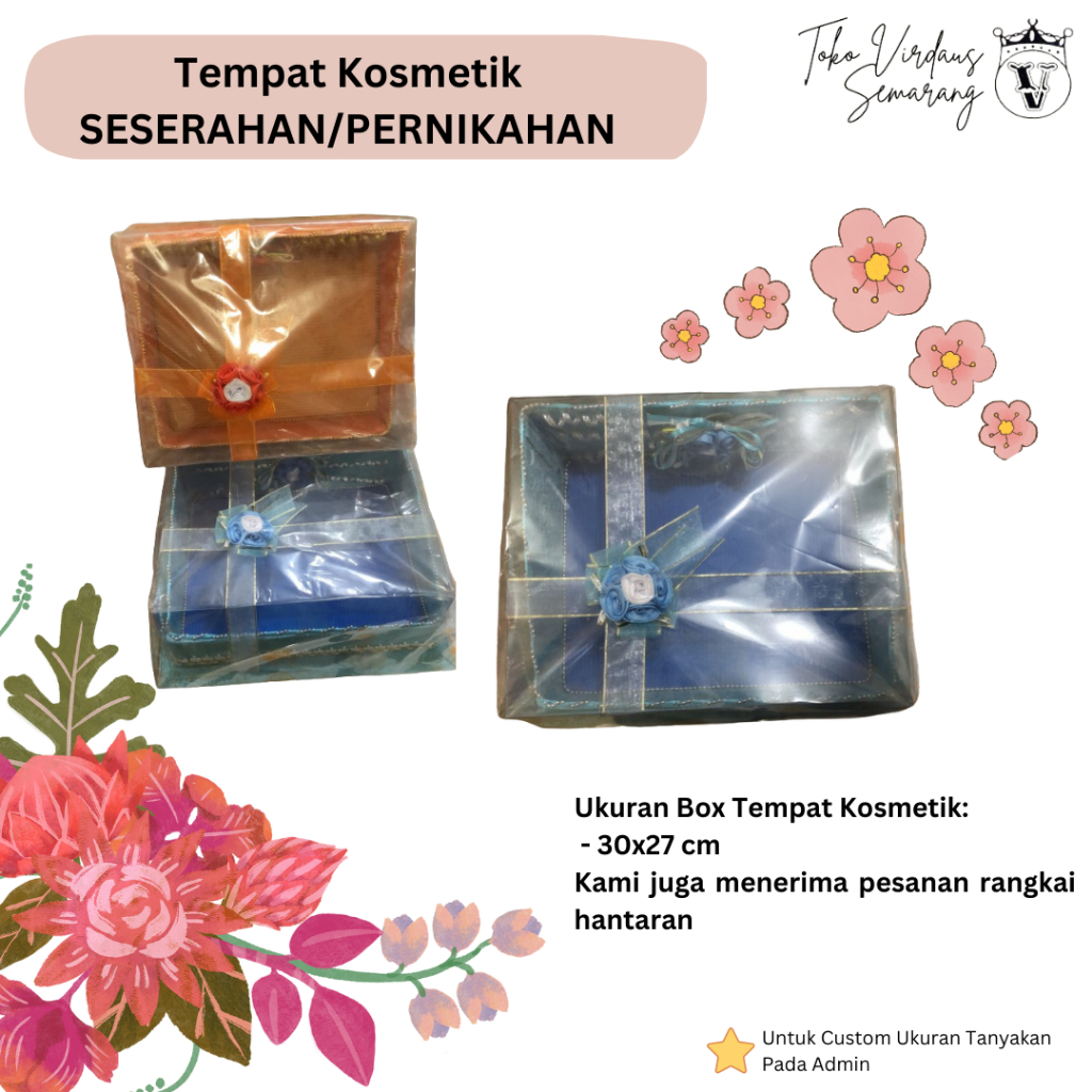 Box Kotak Tempat Make Up untuk Seserahan Hantaran Pernikahan/Lamaran