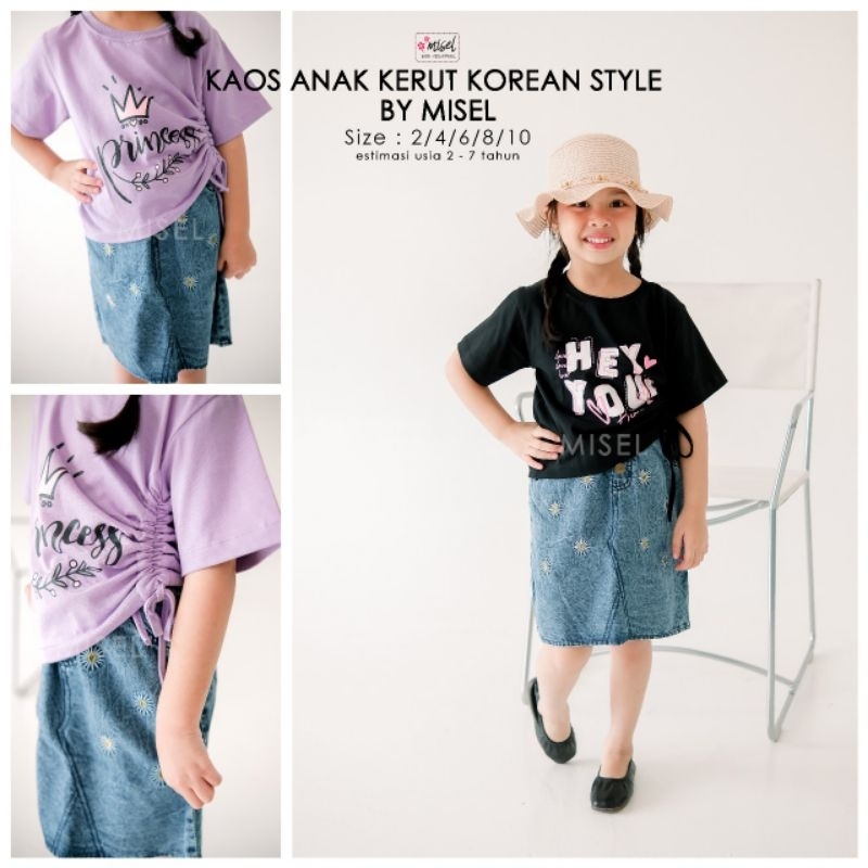 MIHRANKIDS| KAOS ANAK PEREMPUAN| KAOS ANAK KOREAN STYLE| KAOS ANAK CROP TOP| KAOS ANAK SERUT |KAOS S