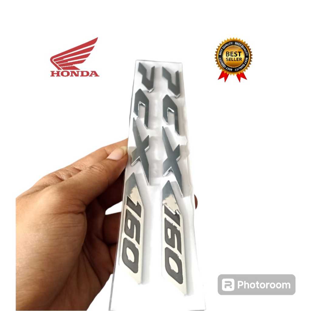 EMBLEM HONDA PCX 160 / LOGO PCX 160 CROOM / EMBLEM PCX 160 murah
