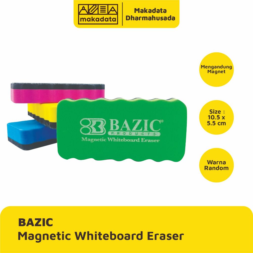 

PENGHAPUS | ERASER WHITEBOARD MAGNETIC BAZIC 6003 (1 PCS)