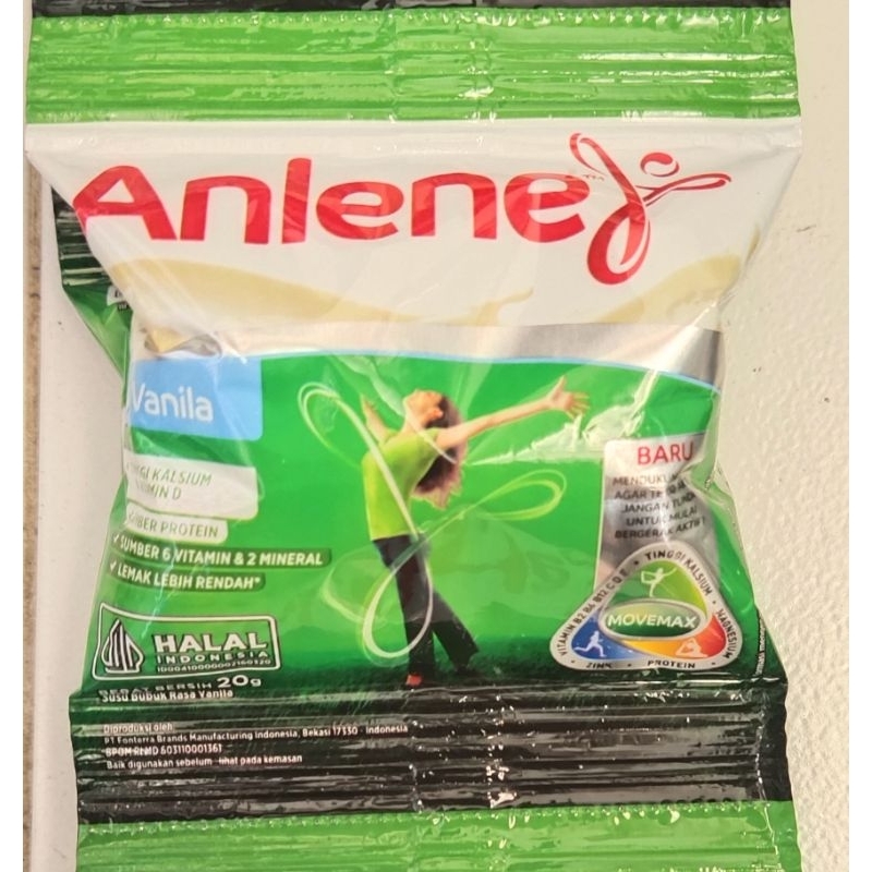 

ANLENE VANILA SUSU RENTENGAN 10 BIJI