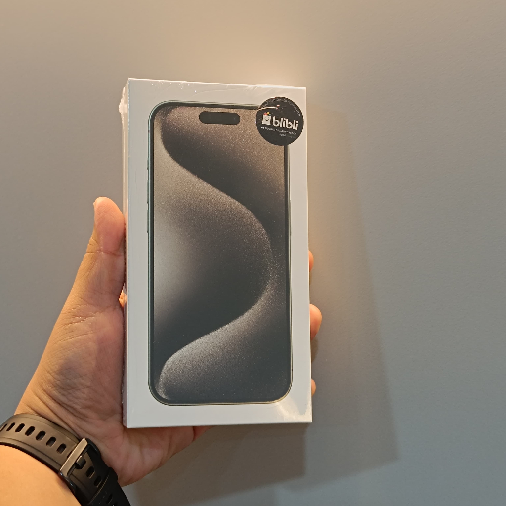 iPhone 15 Pro Max 256Gb Natural Titanium Garansi resmi baru segel